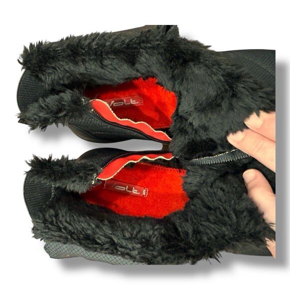 Volt Lava Heated Black Rechargeable Boot Slipper Indoor Outdoor Unisex M 12 W 11 - Picture 12 of 14